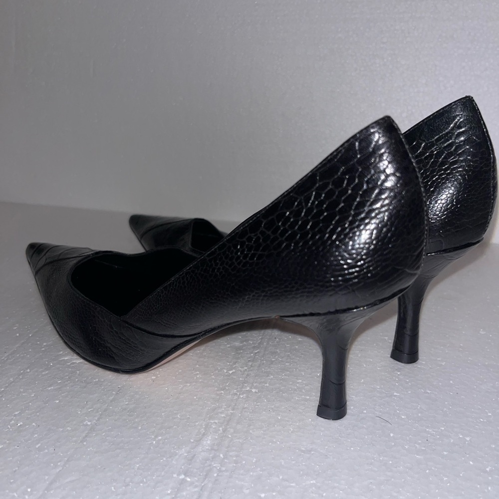Antonio Melani Black Pointed-Toe Heels - Picture 2 of 6